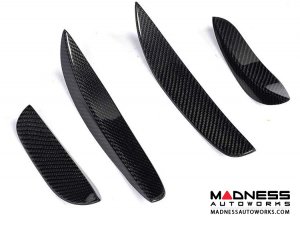 Mercedes-Benz C-Class W205 Front Bumper Fins - Carbon Fiber
